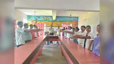 तंबाकू का उपयोग न करने की दिलायी गयी शपथ