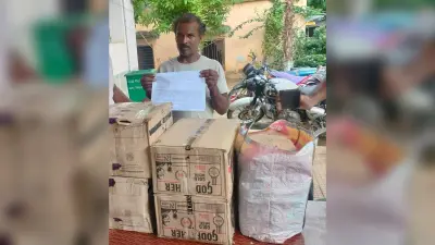 टेंपो से शराब बरामद, तस्कर गिरफ्तार