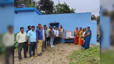 जिला परिषद सदस्य ने किया आंगनबाड़ी निर्माण का शिलान्यास
