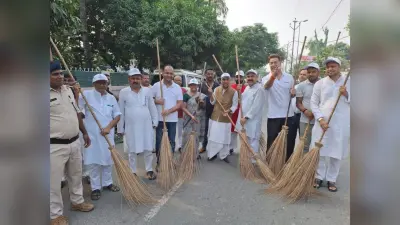 Birth anniversary of Mahatma Gandhi and Shastri ji: स्वच्छता की शपथ लेकर राष्ट्रपिता व पूर्व प्रधानमंत्री लालबहादुर शास्त्री को दी श्रद्धांजलि