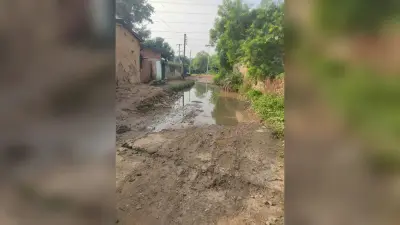 गनोरामोड़ से भंवरामोड़ तक ग्रामीण पथ जर्जर, राहगीर परेशान