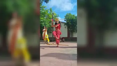 एलिट पब्लिक स्कूल में मना नवरात्र उत्सव