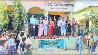 Children”s Dandiya dance enthralled:चित्रांकन, प्रदर्श व बच्चों के डांडिया नृत्य ने मनमोहा