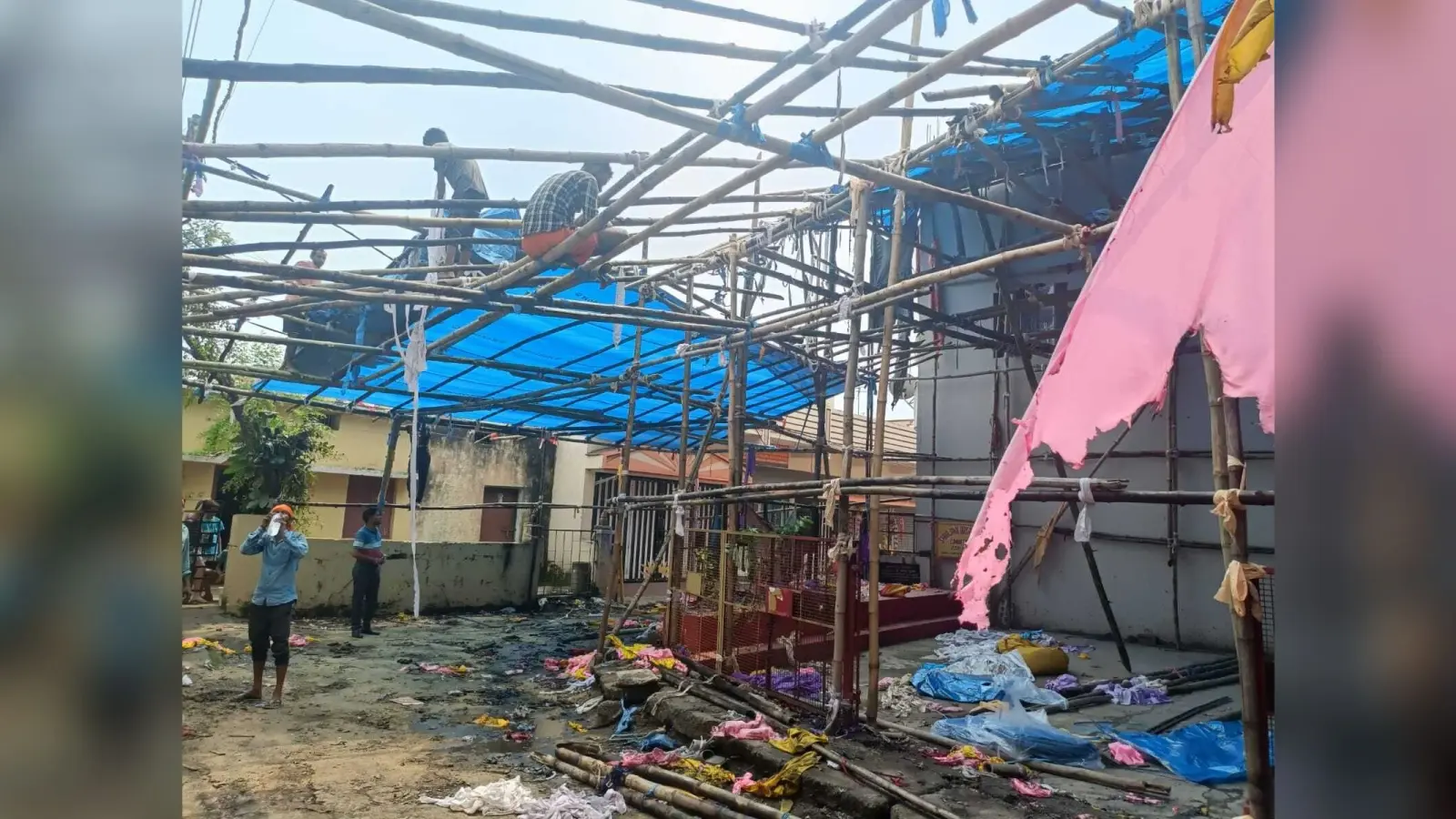 Jamshedpur News : मानगो के ओल्ड सुभाष कॉलोनी पूजा पंडाल में लगी आग