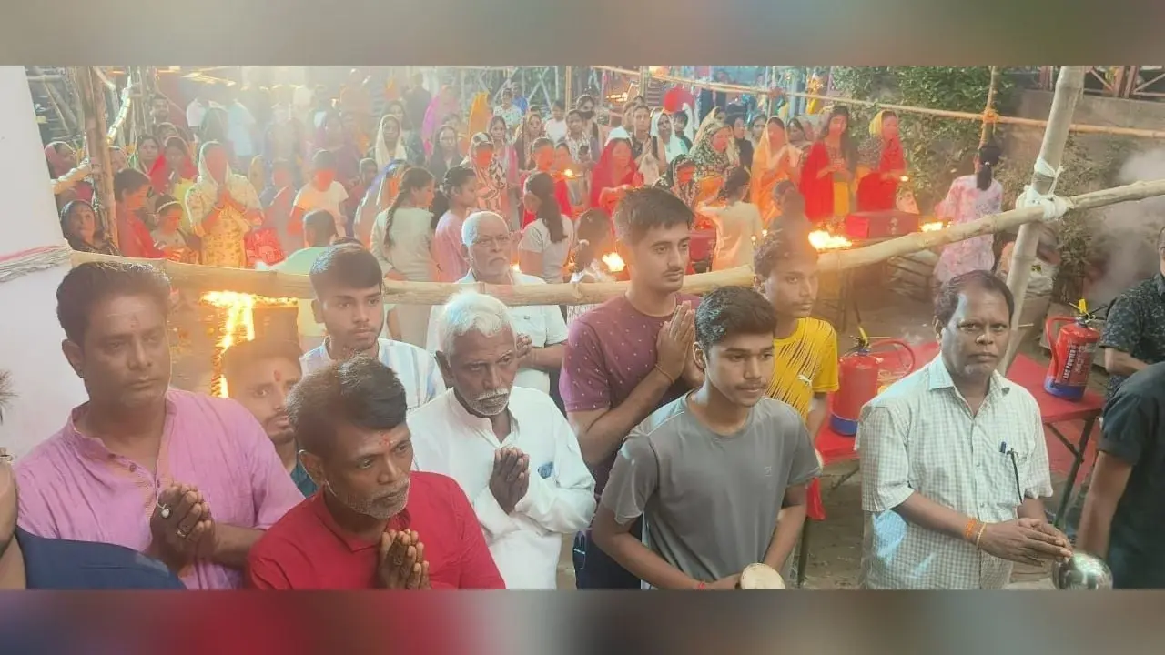 Mother Kushmanda was worshiped amidst cheers: जयकारे के बीच हुई मां कूष्मांडा की पूजा