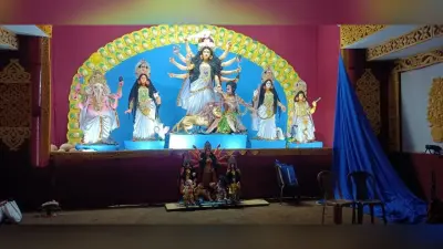 नाला में वैदिक मंत्रोच्चारण के साथ हुई महाकालरात्रि की पूजा
