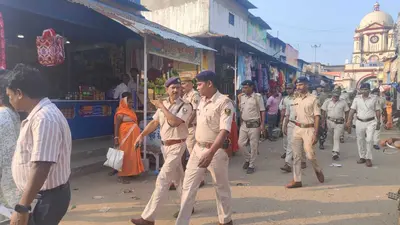 Jamui News : प्रखंड प्रशासन ने किया फ्लैग मार्च, शांति बनाये रखने की अपील
