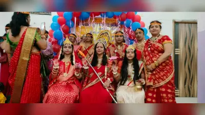Giridih News:डांडिया में महिलाओं ने मचाया धमाल