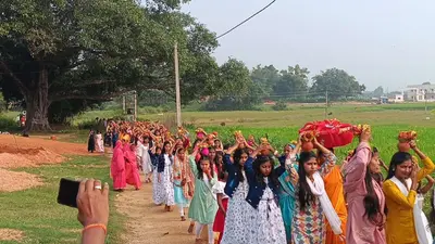 Giridih News:माता के जयकारा से गूंज उठे ग्रामीण क्षेत्र
