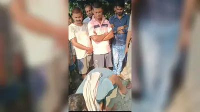 वृद्ध की गला दबाकर हत्या, शव को विद्युत सब स्टेशन के पीछे फेंका
