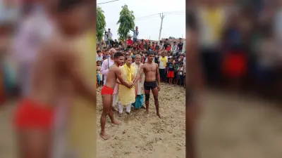 तेहाय में पहलवानों ने दिखाया दावं-पेच, विजेता को किया गया पुरस्कृत