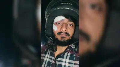 city news : हरमू में तोरणद्वार का बांस पत्रकार पर गिरा, घायल