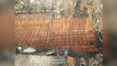 नाला निर्माण में संवेदक बरत रहे अनियमितता