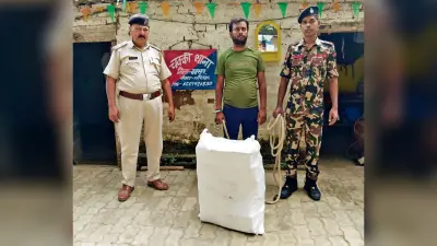इंडिगो कार पर लोड शराब के साथ बलिया का तस्कर गिरफ्तार