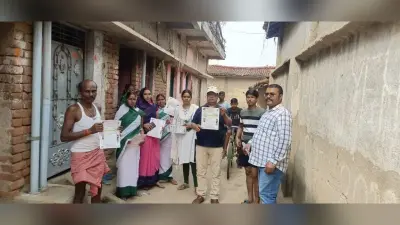 एमएफ सर्वे टीम ने ग्रामीणों को रक्त पट्ट संग्रह के लिए किया प्रेरित, फाइलेरिया से बचाव की दी जानकारी