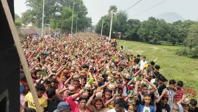 भव्य कलश शोभायात्रा के साथ शिवशक्ति महारुद्र यज्ञ का शुभारंभ