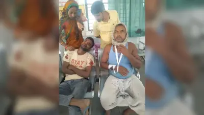 जमीन विवाद में मारपीट, पिता-पुत्र जख्मी