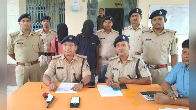 Aurangabad News : चोरी की दो बाइकों व कट्टा के साथ दो शातिर गिरफ्तार