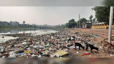 कचरे से भरा है मिर्जापुर सूर्य मंदिर का छठ घाट