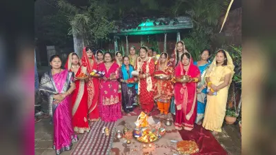 BOKARO NEWS : आस्था के साथ मनाया गया करवा चौथ का त्योहार