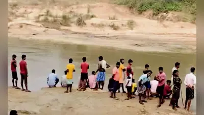पिता संग स्नान करने के दौरान डूबा बालक