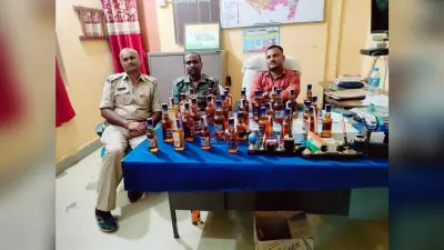लिट्टीपाड़ा में विदेश शराब की 35 बोतलें जब्त