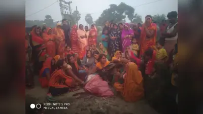 Samastipur News: ट्रक की ठोकर से किसान की मौत, सड़क जाम