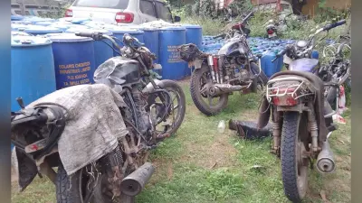 नौ क्विंटल कोयला सहित तीन बाइकें जब्त