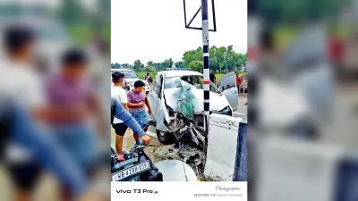 हादसे में बहन की हो गयी घटनास्थल पर मौत, भाई और चालक गंभीर रूप से घायल