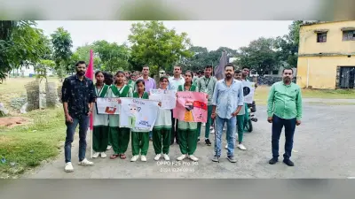 छात्र-छात्राओं ने प्रभात फेरी निकालकर लोगों को डिस्लेक्सिया के प्रति किया जागरूक