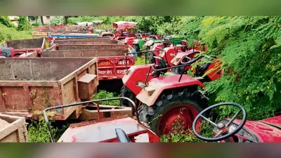 Gaya News : 21 ट्रैक्टर जब्त व छह गिरफ्तार, 50 लाख रुपये का जुर्माना