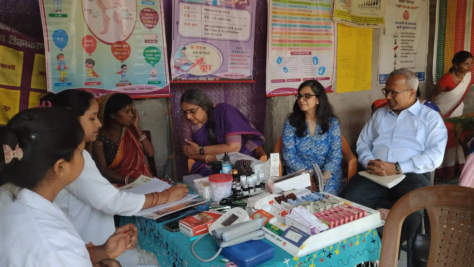 बीएमजीएफ की टीम ने स्वास्थ्य सेवाओं का लिया जायजा