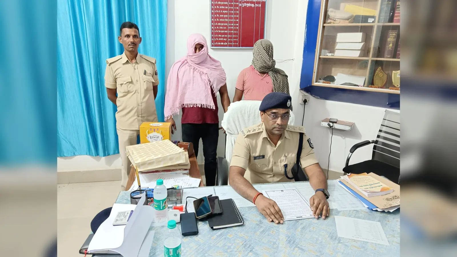 आपराधिक घटना को अंजाम देने जा रहे दो युवक हथियार के साथ गिरफ्तार