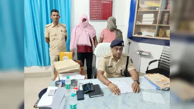 आपराधिक घटना को अंजाम देने जा रहे दो युवक हथियार के साथ गिरफ्तार