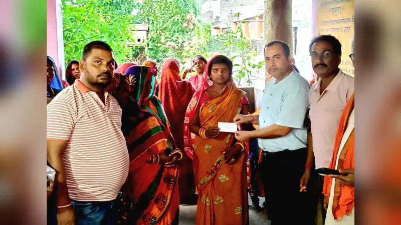धरहरा पंचायत में भाजपा का चलाया गया सदस्यता अभियान