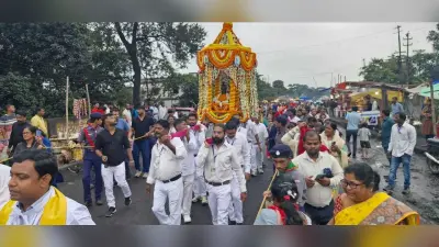 BOKARO NEWS : ढोरी माता की प्रतिमा के साथ निकाली गयी भव्य शोभा यात्रा