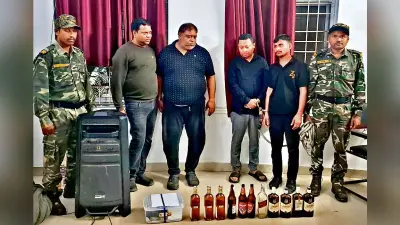होटल में खेला जा रहा था जुआ, दो बिल्डर सहित चार गिरफ्तार