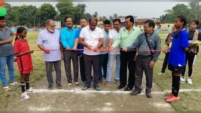जोश व उत्साह के बीच छठे चरण में फुटबॉल प्रतियोगिता का हुआ आगाज