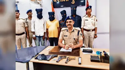hajipur news. धनतेरस के पर लूट की साजिश रच रहे चार बदमाश गिरफ्तार