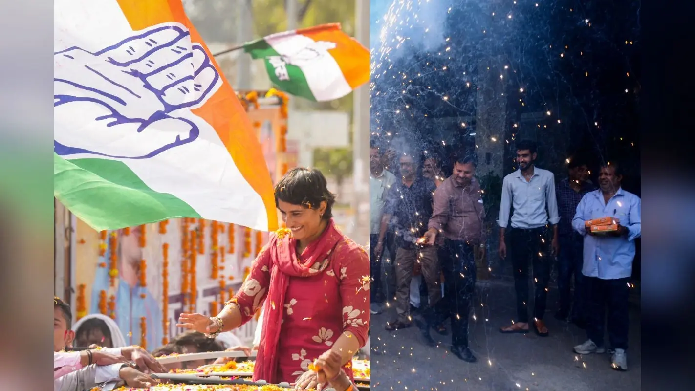 Haryana Elections Results: एग्जिट पोल फिर फेल, मिठाई बांटकर ‘जलेबी’ की तरह घूम गई कांग्रेस, बीजेपी की बड़ी जीत