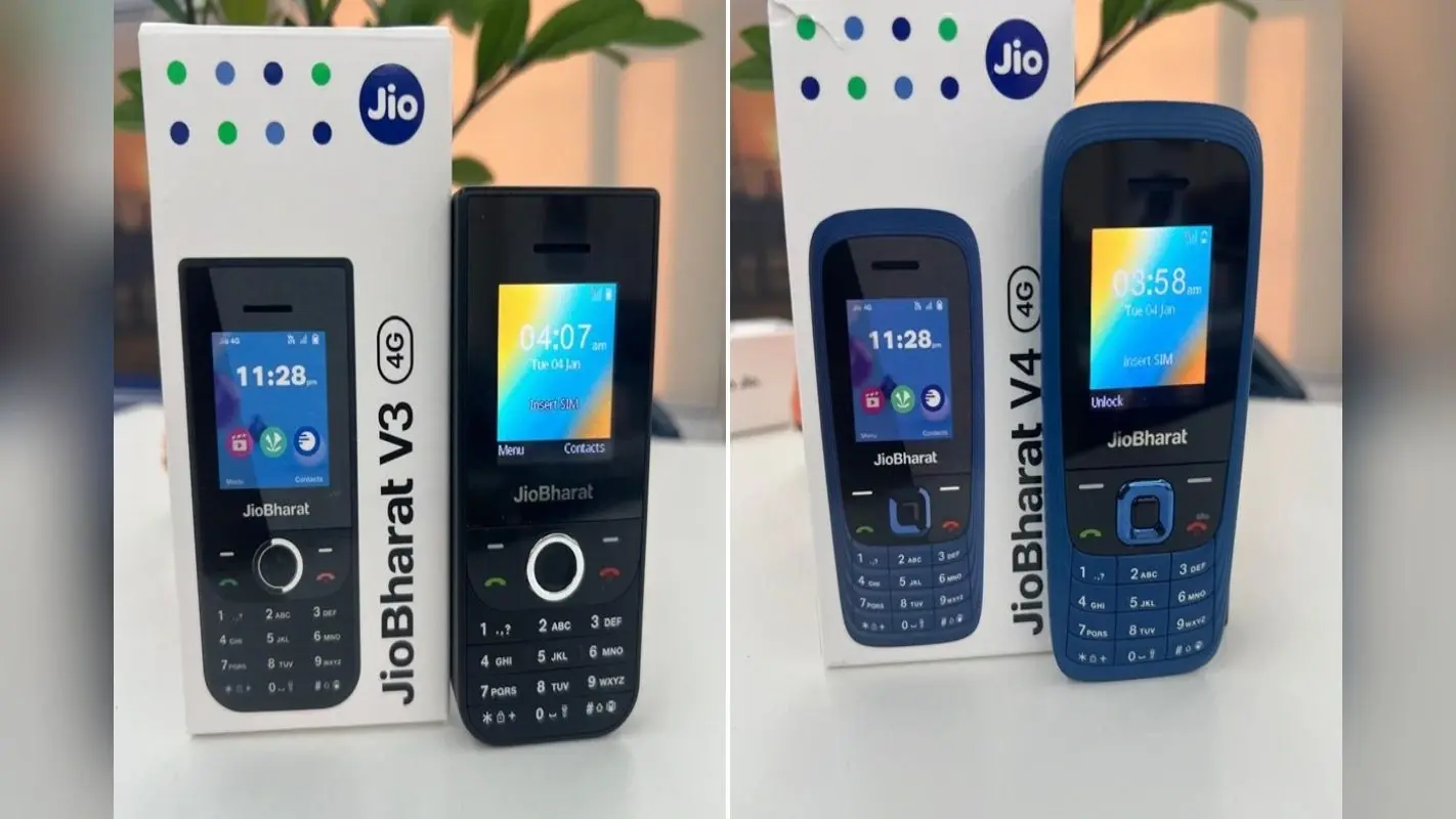 New JioBharat Phones: जियो के दो नये 4जी फीचर फोन जियोभारत V3 और V4 लॉन्च