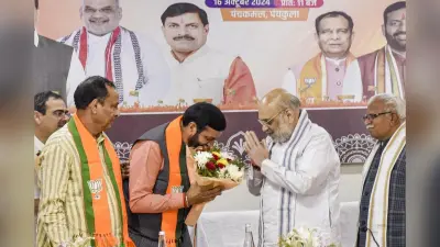 Nayab Singh Saini Oath: नायब सिंह सैनी ने ली हरियाणा के सीएम पद की शपथ, मंच पर लगे जय श्री राम के नारे