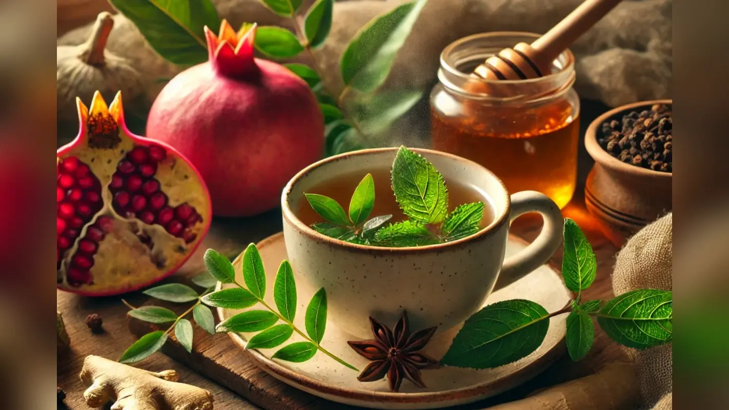 Pomegranate Leaves Kadha Recipe: गले में संक्रमण व खासी से बचाव करता है अनार की पत्तियों का काढ़ा