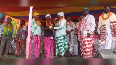 जोगेश्वर सोरेन रजरप्पा तुपुनाई घाट परगना बनाये गये, संताल समाज ने किया सामाजिक पगड़ीपोशी