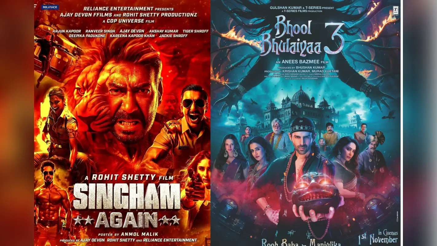 Bhool Bhulaiyaa 3 vs Singham Again: रिलीज के 6 दिन पहले एडवांस बुकिंग की लड़ाई का महासंग्राम, जानिए कौन सी फिल्म पड़ रही है किस पर भारी