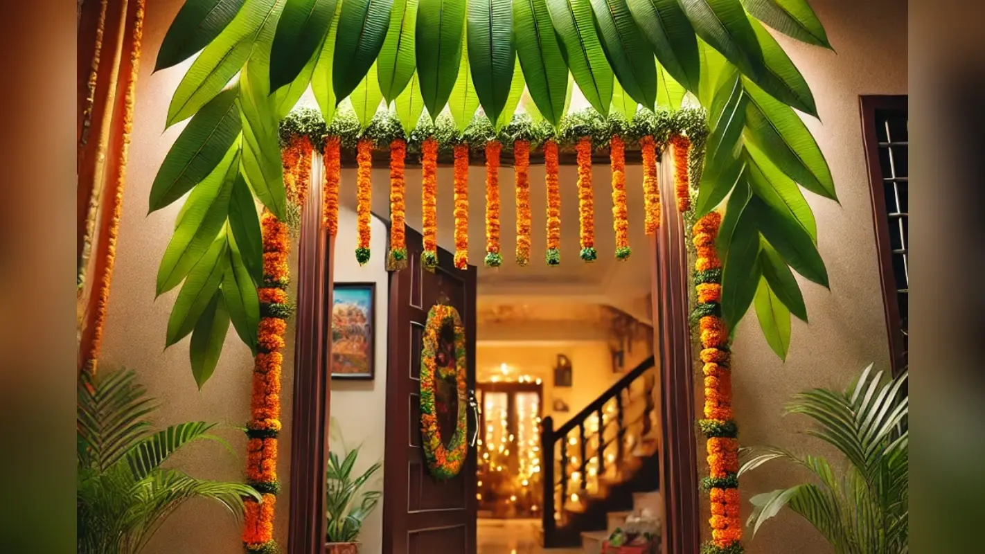Vastu Tips for Home Enterance: दिवाली पर आम के पत्तों की तोरण को माना जाता है शुभ