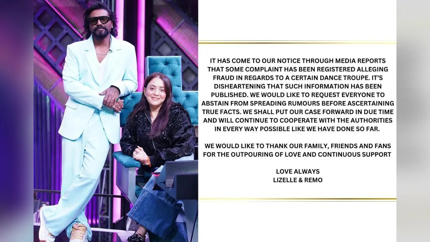 Remo D’Souza: डांस ग्रुप से की गई ठगी पर रेमो डिसूजा और पत्नी लीजेल ने तोड़ी चुप्पी, कहा ‘इसमें कोई सच्चाई नहीं है’