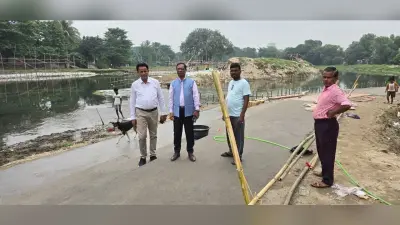 शहर के विभिन्न छठ घाटों का एसडीएम ने किया निरीक्षण, दिये कई निर्देश
