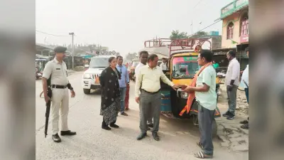 सड़क पर लगा पाया गया वाहन तो होगी कानूनी कार्रवाई