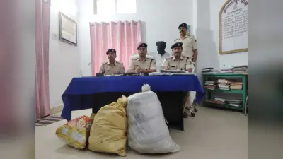 भारी मात्रा में गांजा के साथ तस्कर गिरफ्तार